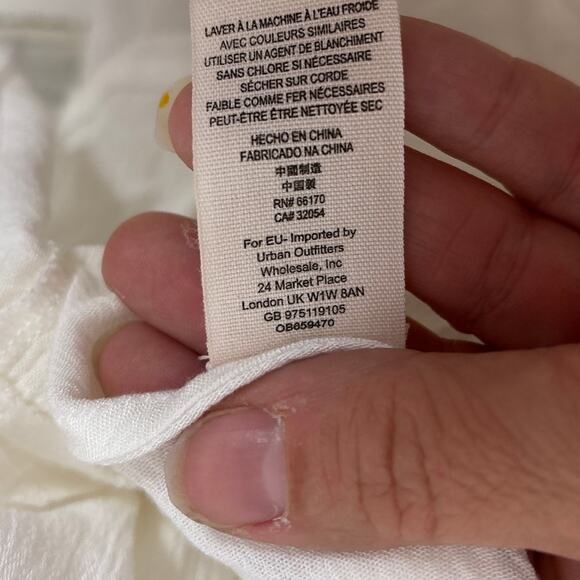 Free People women extra small white black lace Tell Tale Heart Tunic mini dress - Picture 8 of 9